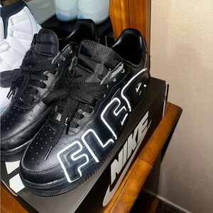 Nike Black Sneakers with Reflective Lettering